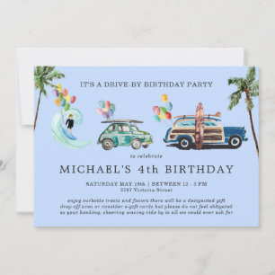 Social Distancing Drive-By Birthday Invitation