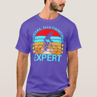 SOCIAL DISTANCING EXPERT Funny Bicycle T-Shirt
