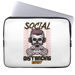 Social distancing expert gaming design laptop sleeve