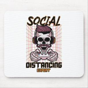 Social distancing expert gaming design mouse mat