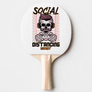 Social distancing expert gaming design ping pong paddle
