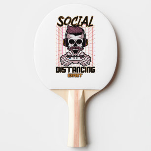 Social distancing expert gaming design ping pong paddle