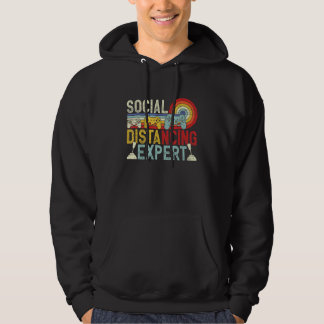 Social Distancing Expert Gaming Retro Vintage Vide Hoodie