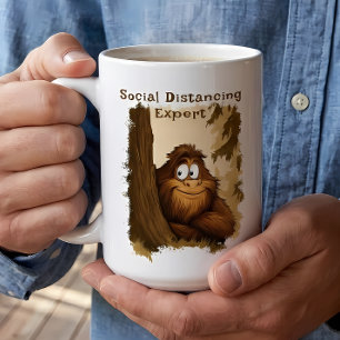 Social Distancing Expert Sasquatch Coffee Mug