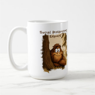 Social Distancing Expert Sasquatch Coffee Mug