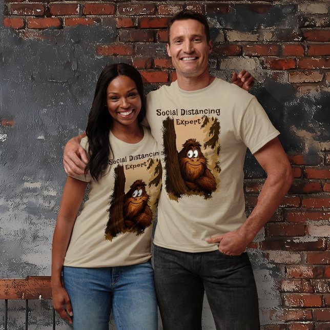 Social Distancing Expert Sasquatch T-Shirt (Social Distancing Expert Sasquatch T-Shirt)