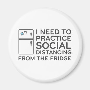 Social Distancing Fridge Magnet