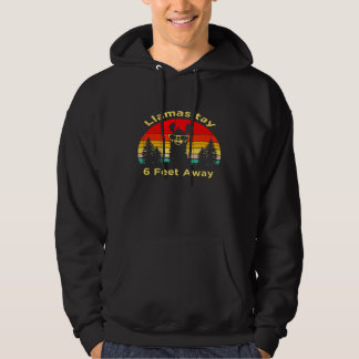 Social Distancing Llama Retro Yoga Hoodie