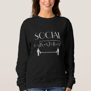Social Distancing Math Teacher Quarantined Math Te Sweatshirt