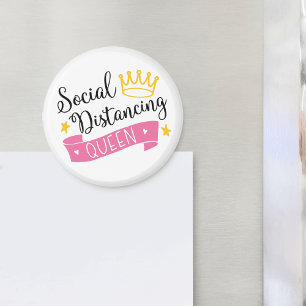 Social Distancing Queen Magnet