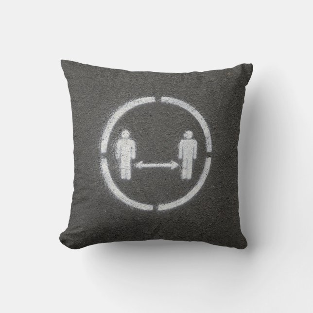 Social distancing sign cushion (Front)