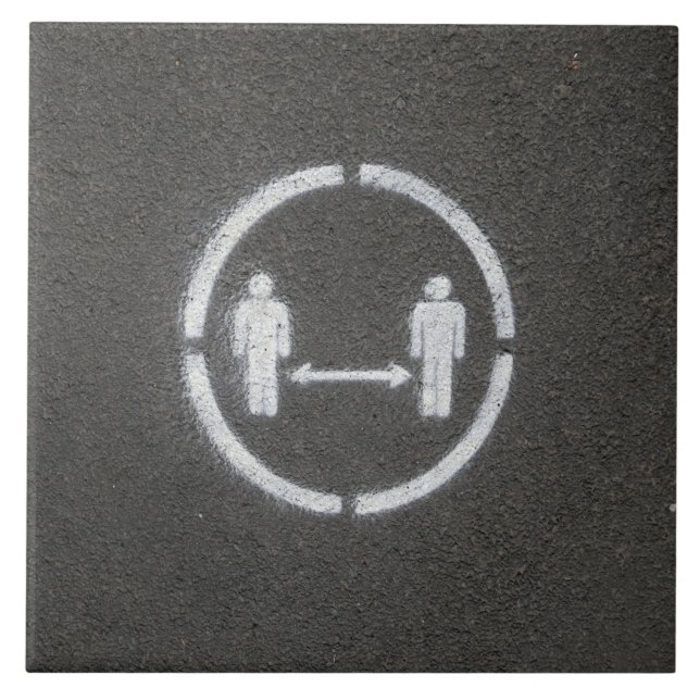 Social distancing sign tile (Front)