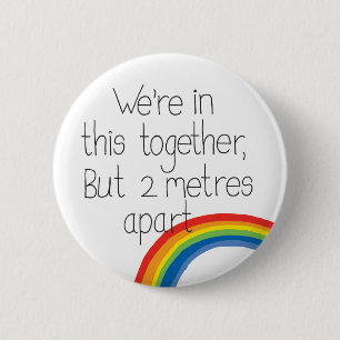 Social distancing together badge