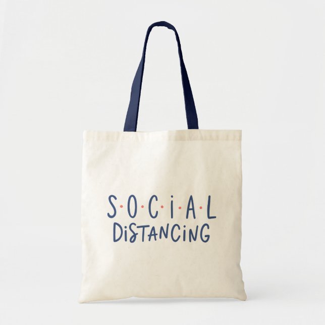 Social Distancing Tote Bag (Front)