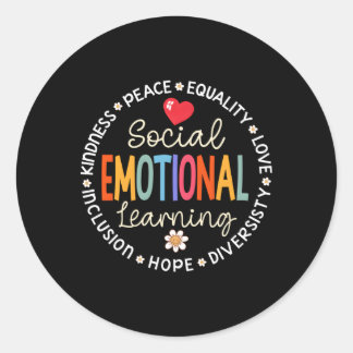 Social Emotional Learning He Counsellor Teacher Se Classic Round Sticker