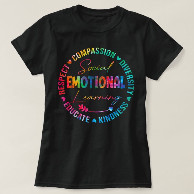 Social Emotional Learning Heart Counsellor Teacher T-Shirt (Design Front)