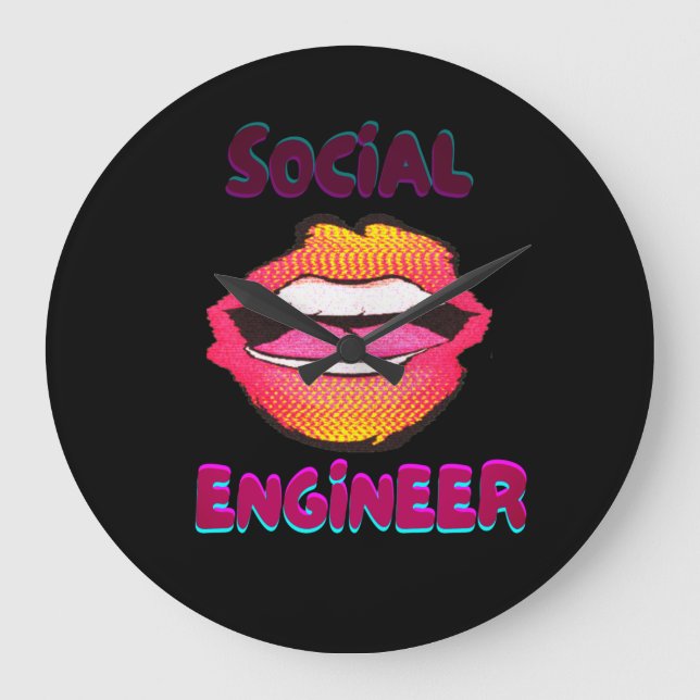 Social Engineer Large Clock (Front)