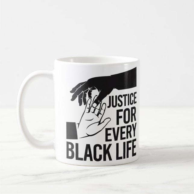 Social Justice for Black Communities Coffee Mug (Left)