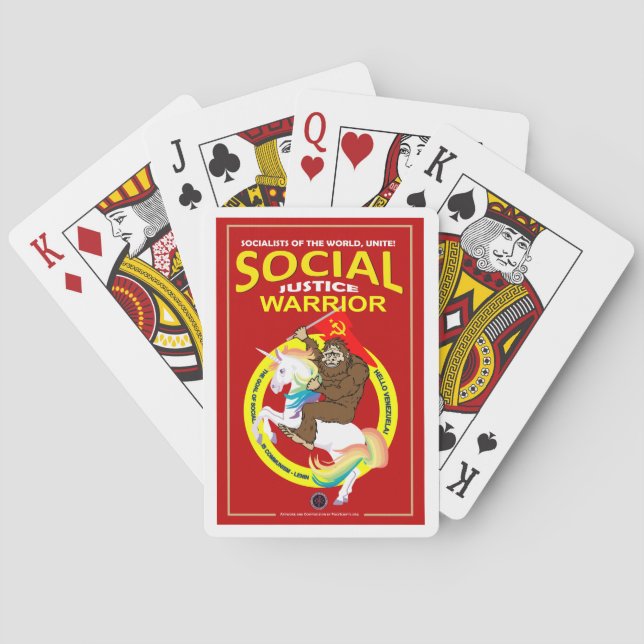 Social Justice Warrior Playing Cards (Back)