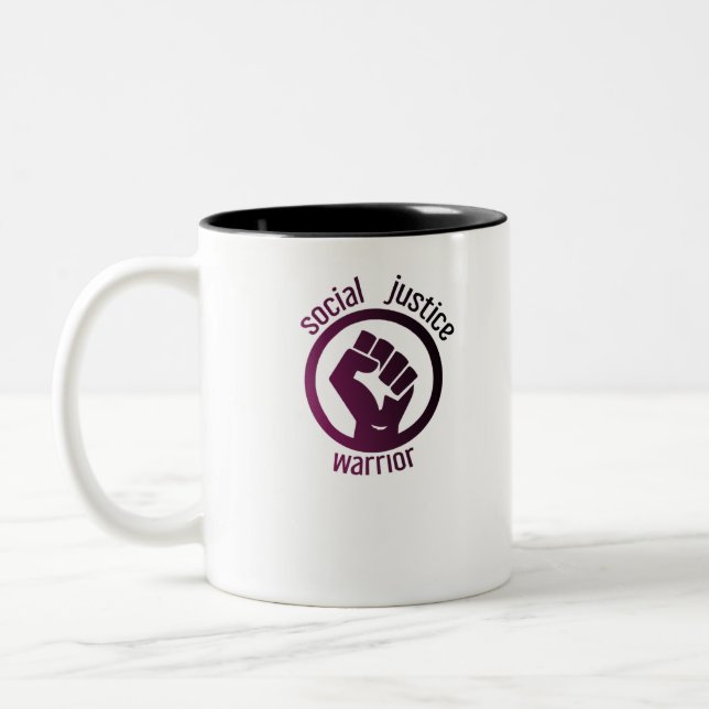 Social justice warrior Two-Tone coffee mug (Left)