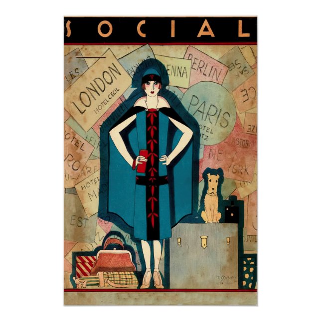 Social magazine cover poster (Front)