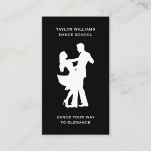 Social Media Ballroom Dance Teacher Dancing School Business Card
