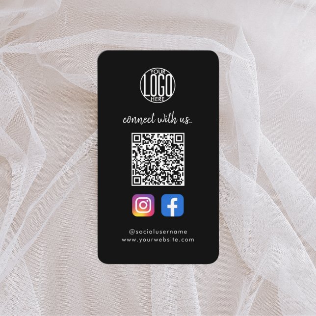Social Media Business Card | QR Code Instagram Fac (Creator Uploaded)