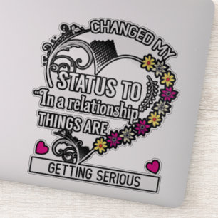 Social media changed my status sticker