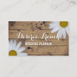 Social Media   Daisy Wildflowers Wedding Planner Business Card
