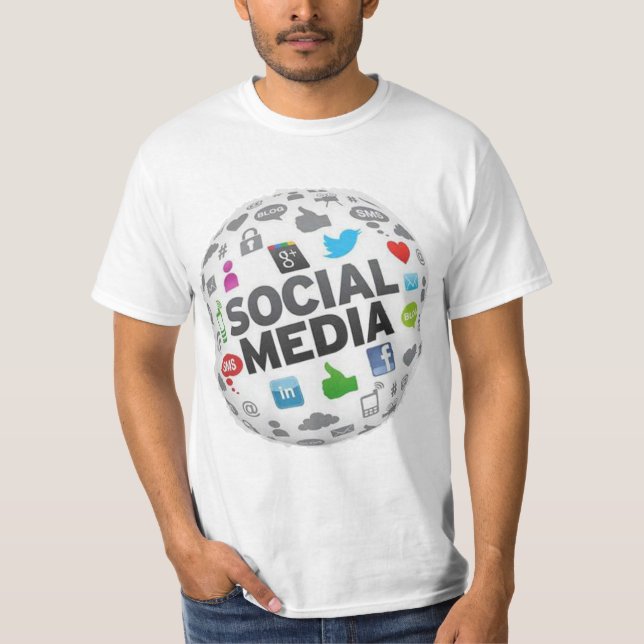 social media design T-Shirt (Front)