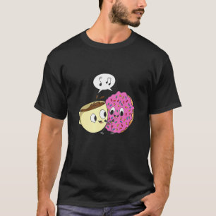 Social Media Duet For A Doughnut And Coffee T-Shirt