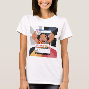 Social Media Frame Fun Kids Birthday Party  T-Shirt