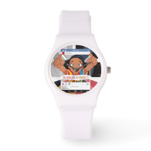 Social Media Frame Fun Kids Birthday Party Watch