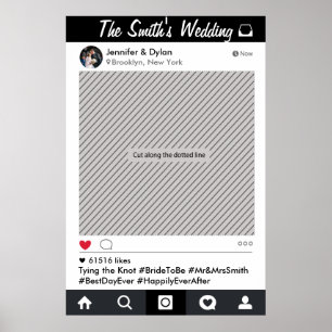 Social Media Frame Party Photo Prop Poster