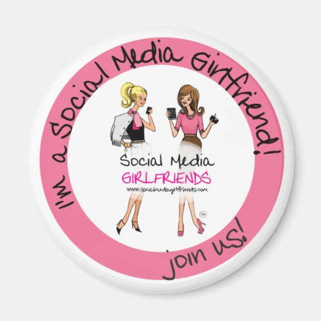Social Media Girlfriends Magnet (Front)
