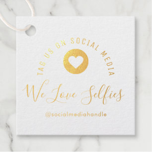 social media handwritten lettering favour tags