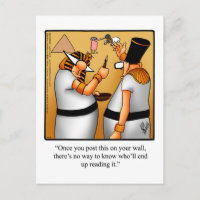 Social Media Humour Postcard "Spectickles"