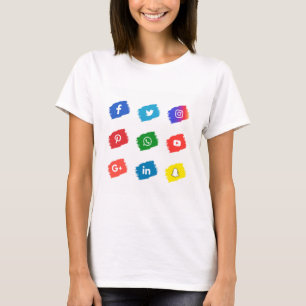 Social media icon  T-Shirt
