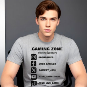 Social media icons T-Shirt