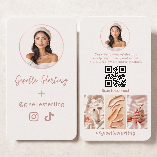 Social Media Influencer Instagram TikTok Business Card (Creator Uploaded)