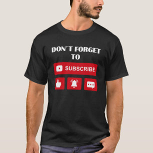 Social Media Influencer Like Subscribe T-Shirt