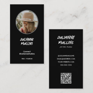 Social Media Influencer QR Code Business Card
