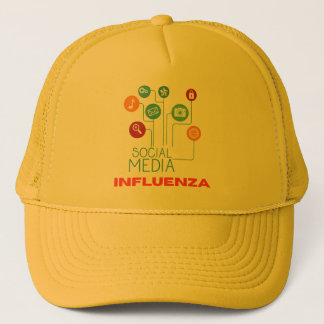 "Social Media Influenza" Funny Trucker Hat