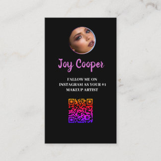 Social Media ,Instagram Photo Collage QRcode Business Card