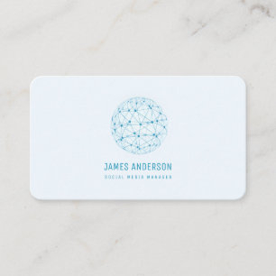 Social Media Internet Communication Global Network Business Card