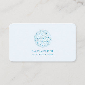 Social Media Internet Communication Global Network Business Card
