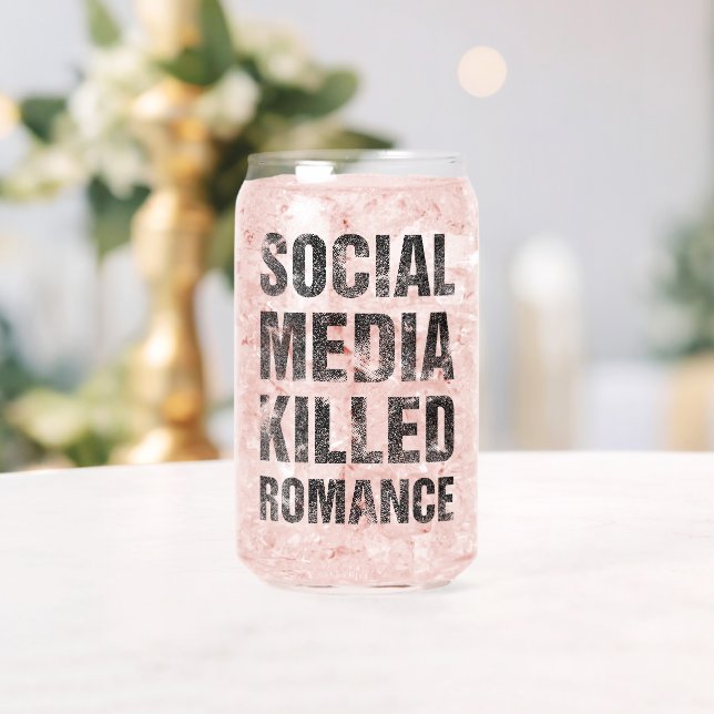 Social Media Killed Romance Can Glass (Insitu (Wedding))