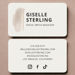 Social Media Manager  Business Card