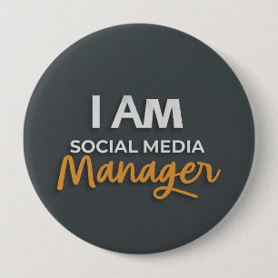 Social Media Marketing Round 10 Cm Round Badge