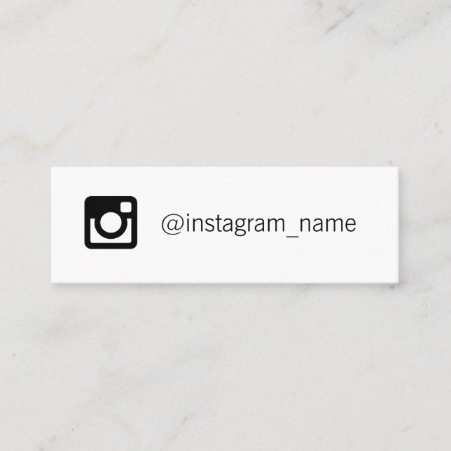 Social Media Mini Business Card (Front)